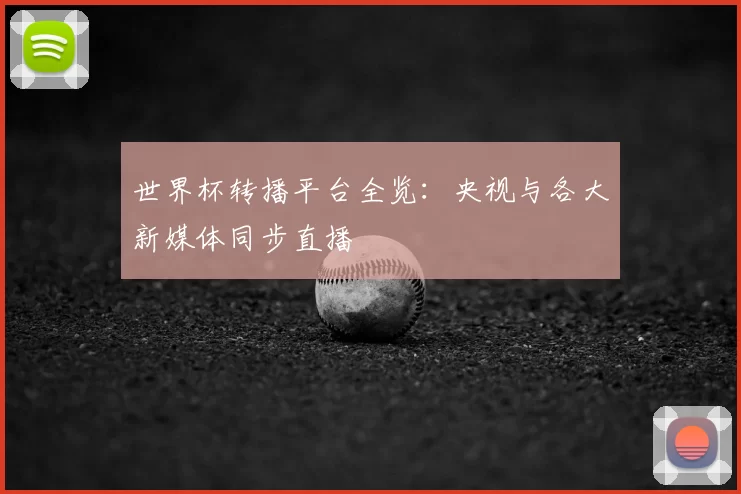 世界杯转播平台全览:央视与各大新媒体同步直播
